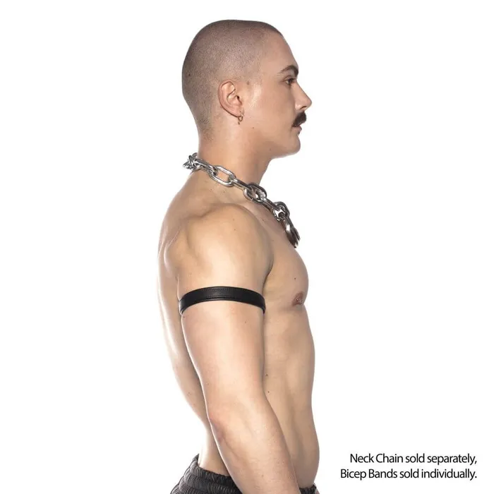 Prowler RED Restraints Prowler RED Leather Bicep Band Black