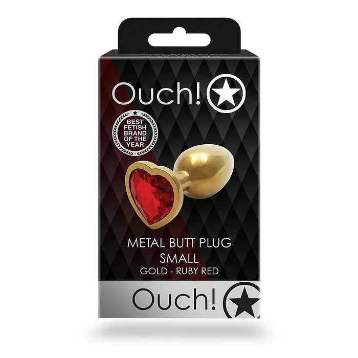 Shots America Heart Gem Butt Plug Small Ruby Red Anal