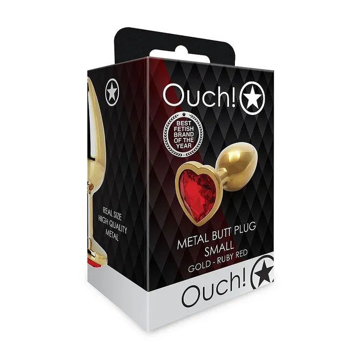 Shots America Heart Gem Butt Plug Small Ruby Red Anal