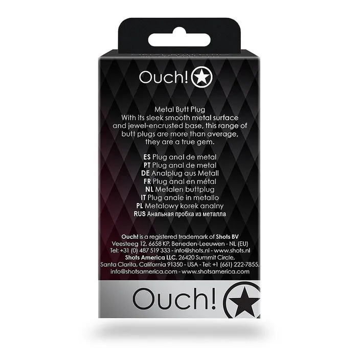 Shots America Heart Gem Butt Plug Small Ruby Red Anal