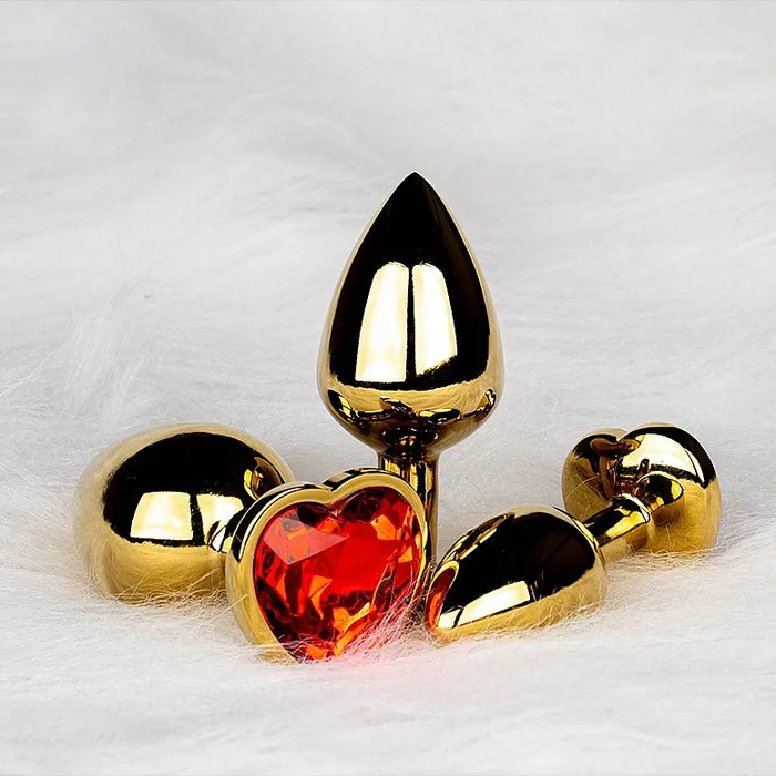 Shots America Heart Gem Butt Plug Small Ruby Red Anal