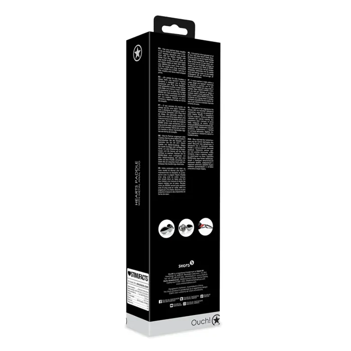SHOTS Hearts Paddle with Metal Anal Plug SHOTS Male Sex Toys