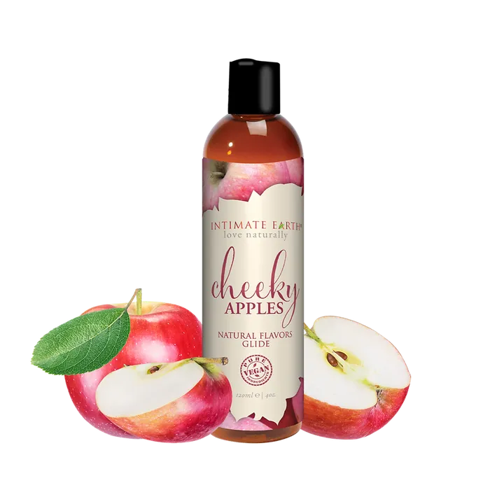 Vibrators Intimate Earth Natural Flavors Glide Cheeky Apples Intimate Earth