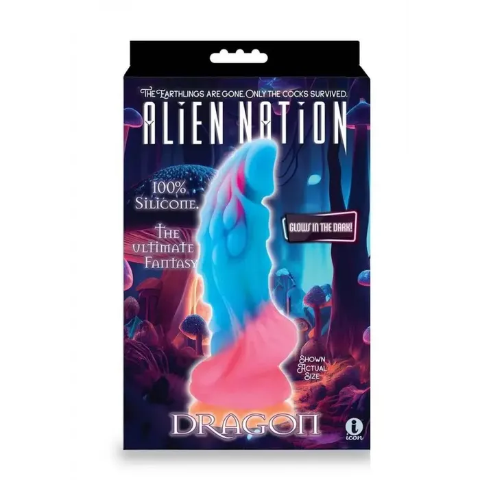 Alien Nation Dildos Alien Nation Glow Dragon Silicone Glow in the Dark Creature Dildo