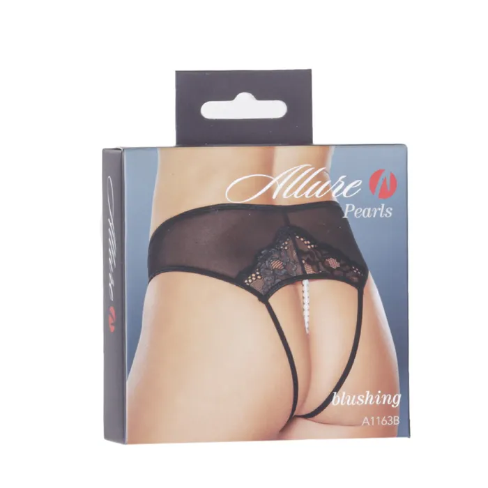 Allure Blushing Pearl Thong Black One Size Fits Most Allure Teddies And Bodies Allure Blushing Pearl Thong Black One Size Fits Most Allure Teddies And Bodies