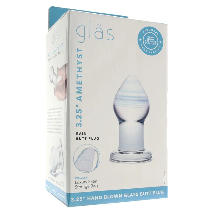 Amethyst Rain Glass Butt Plug glas Anal Amethyst Rain Glass Butt Plug glas Anal