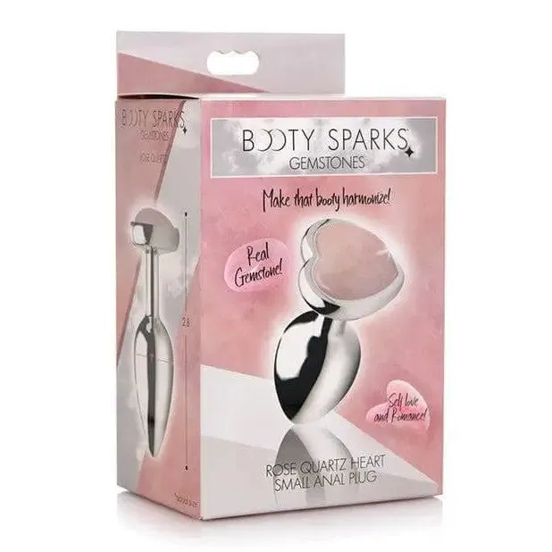 Anal Booty Sparks Booty Sparks Gemstones Rose Quartz Heart Anal Plug