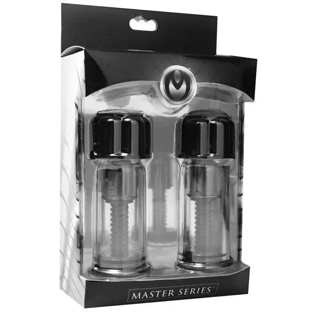 Anal Master Series Master Series Black Maxxx Powerful Twist Nipple Suckers Anal Master Series Master Series Black Maxxx Powerful Twist Nipple Suckers
