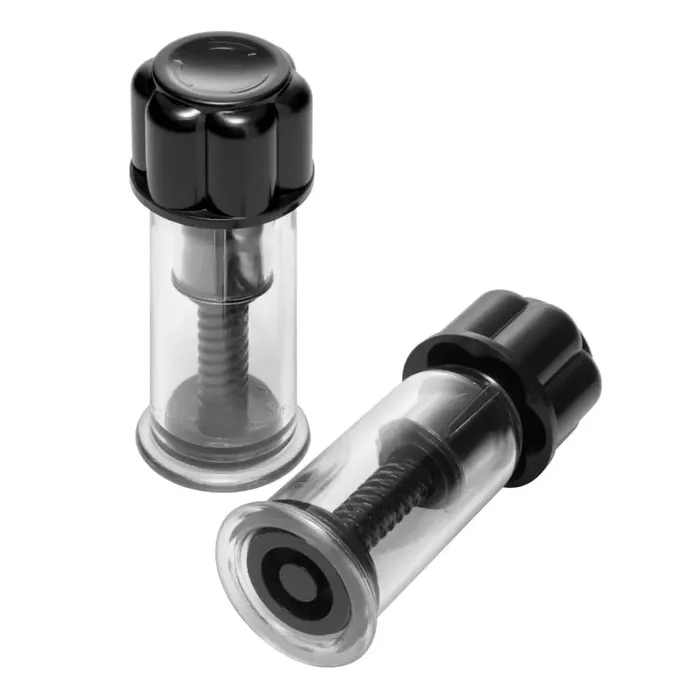 Anal Master Series Master Series Black Maxxx Powerful Twist Nipple Suckers