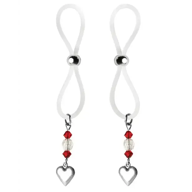Anal Phs International Bijoux De Nip Nipple Halos Heart Charm Redclear