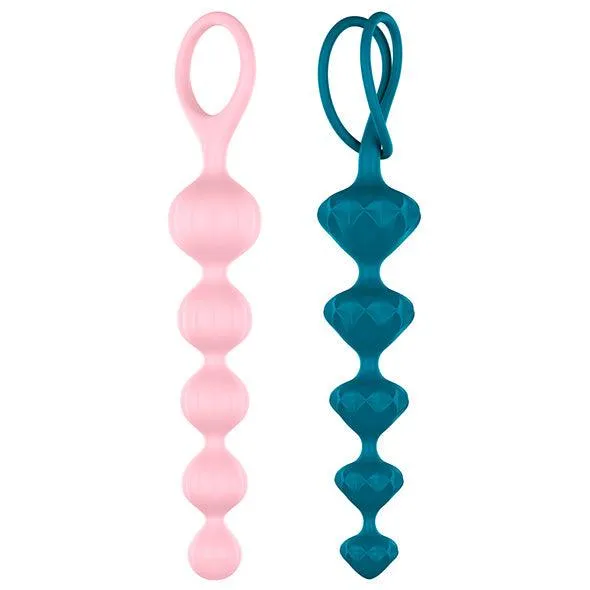 Anal Satisfyer Beads Dual Set Silicone Anal Probers for Beginners Butt Plug Toy Satisfyer Anal Satisfyer Beads Dual Set Silicone Anal Probers for Beginners Butt Plug Toy Satisfyer
