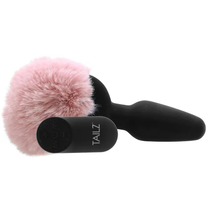 Anal Tailz Vibrating Pink Bunny Tail Anal Plug XR Brands Anal Tailz Vibrating Pink Bunny Tail Anal Plug XR Brands