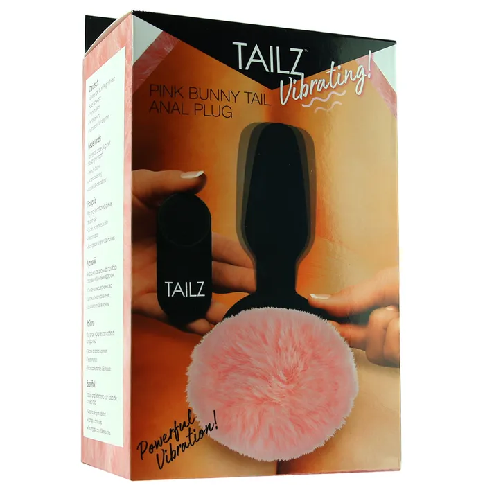 Anal Tailz Vibrating Pink Bunny Tail Anal Plug XR Brands Anal Tailz Vibrating Pink Bunny Tail Anal Plug XR Brands