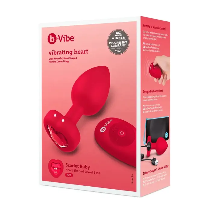 bVibe Anal bVibe Vibrating Heart Plug