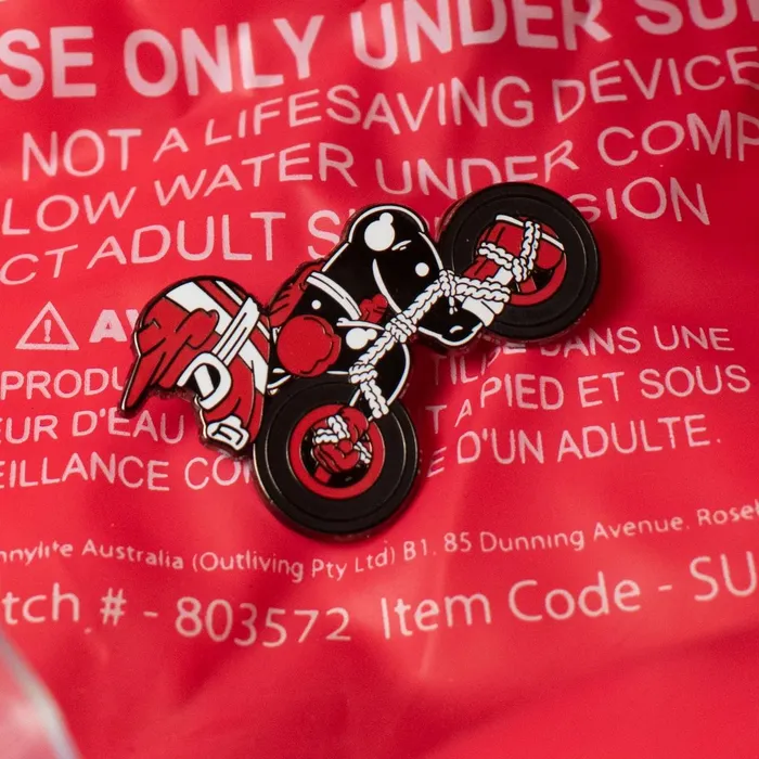 Biker Boy Enamel Pin James Newland Illustration Vibrators