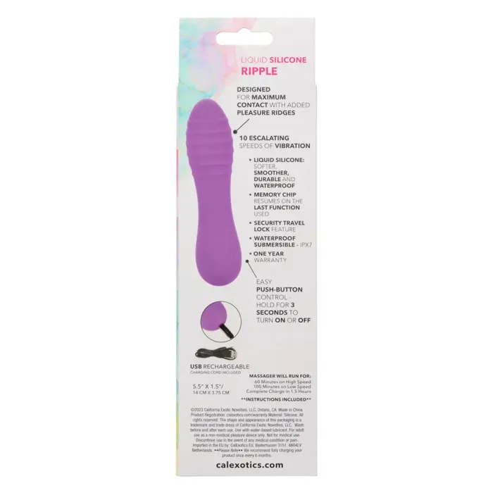 Bliss Liquid Silicone Ripple California Exotic Novelties Female Sex Toys