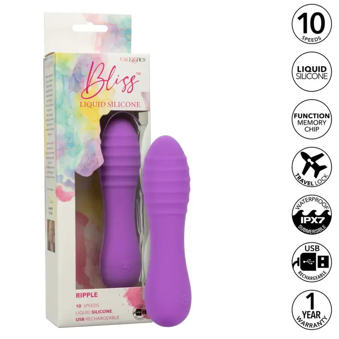 Bliss Liquid Silicone Ripple California Exotic Novelties Female Sex Toys