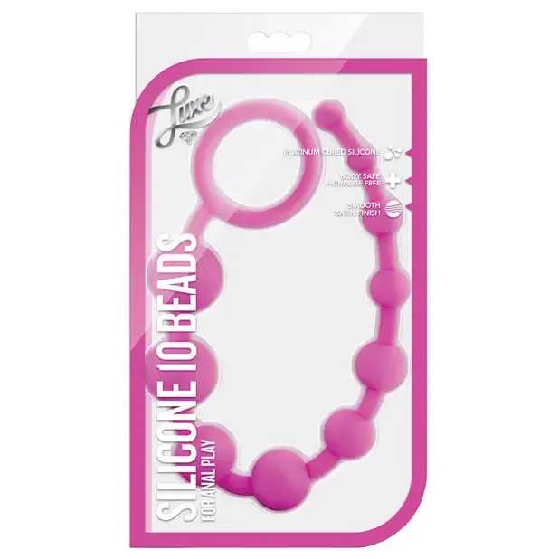 Blush Luxe Silicone 10 Beads for Anal Play Blush Anal