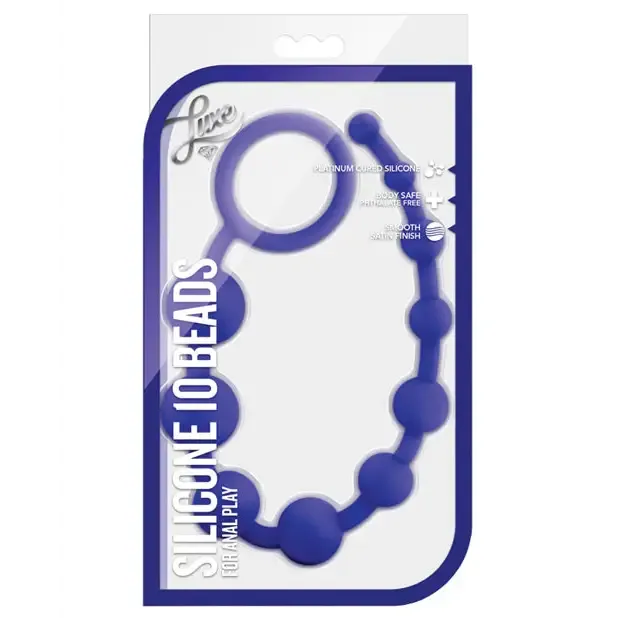 Blush Luxe Silicone 10 Beads for Anal Play Blush Anal Blush Luxe Silicone 10 Beads for Anal Play Blush Anal