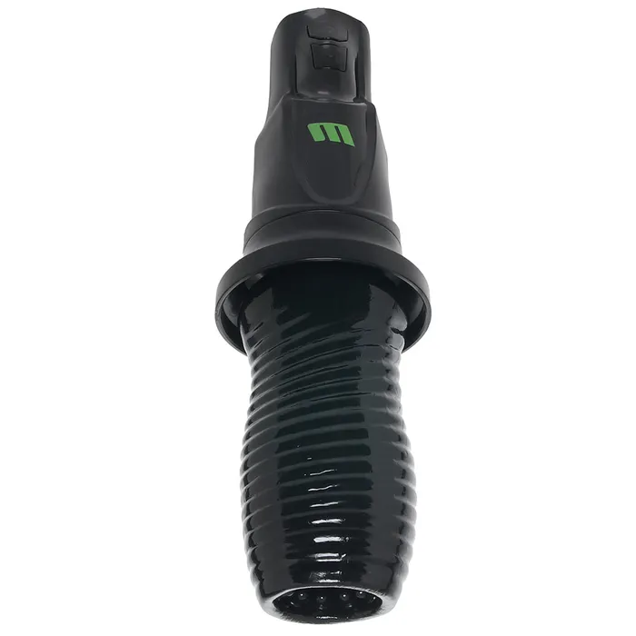 Blush Male Sex Toys M for Men 3rd Base Vibrating Rotating Stroker in Black