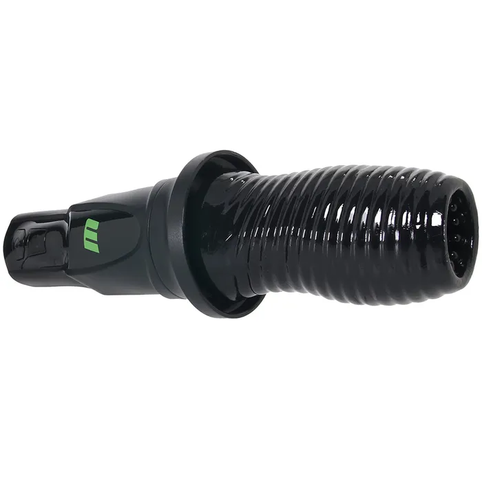 Blush Male Sex Toys M for Men 3rd Base Vibrating Rotating Stroker in Black