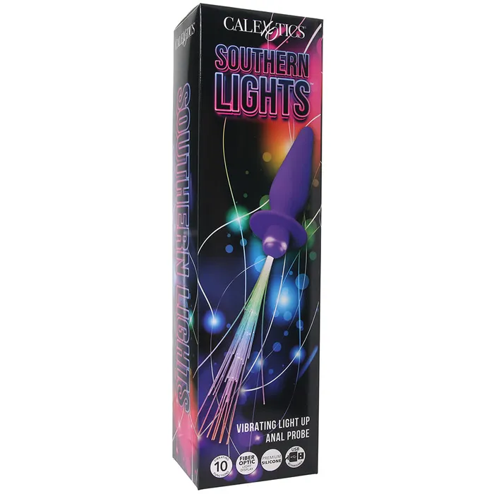 CalExotics Anal Southern Lights Vibrating Butt Plug in Purple