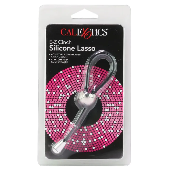 CalExotics Male Sex Toys EZ Cinch Silicone Lasso Cock Ring in Black CalExotics Male Sex Toys EZ Cinch Silicone Lasso Cock Ring in Black