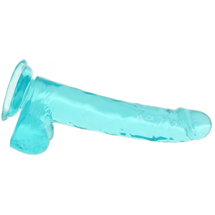 CalExotics Size Queen 8 Inch Jelly Dildo in Teal Dildos CalExotics Size Queen 8 Inch Jelly Dildo in Teal Dildos