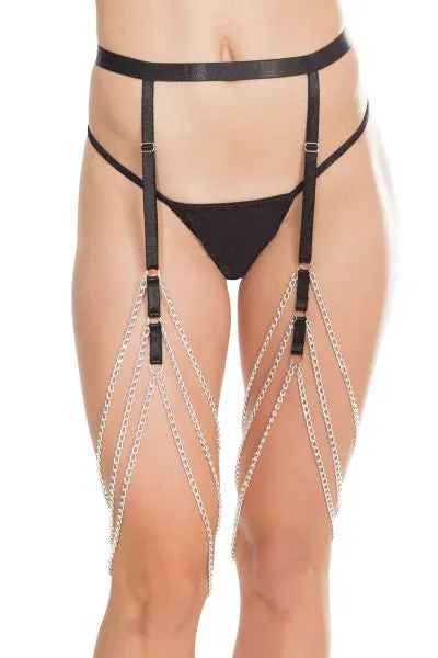 Chain Garter Belt One Size HonourSkintwocom Teddies And Bodies