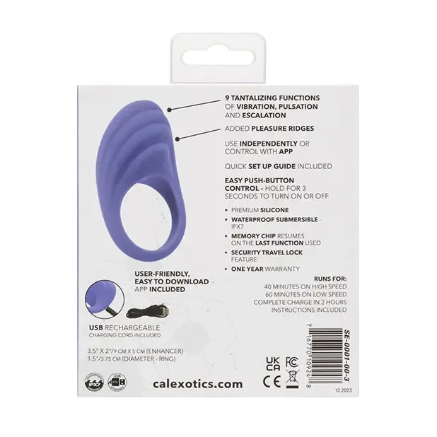 Connect App Based Couples Ring California Exotic Novelties Couples