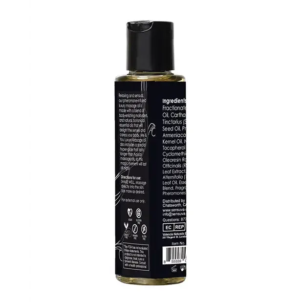 Couples Sensuva Sensuva Me You PheromoneInfused Luxury Massage Oil Berry Flirty 42 oz