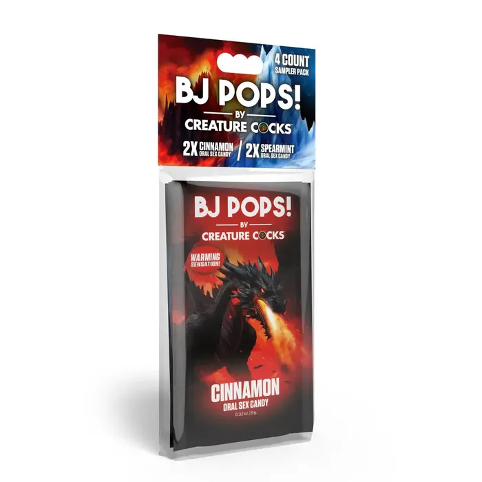 Creature Cocks BJ Pops Sampler Pack Cinnamon Spearmint Creature Cocks Dildos Creature Cocks BJ Pops Sampler Pack Cinnamon Spearmint Creature Cocks Dildos