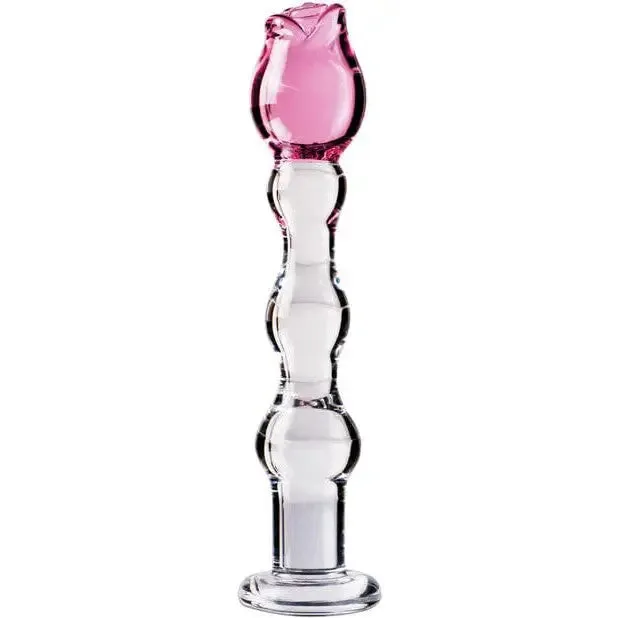 Dildos Icicles Icicles No 12 Hand Blown Glass Massager Clear Wrose Tip Dildos Icicles Icicles No 12 Hand Blown Glass Massager Clear Wrose Tip
