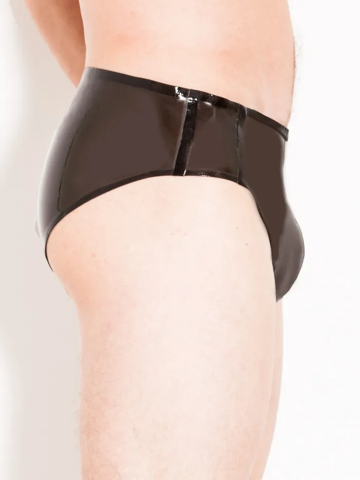 Dildos Rubber Panel Briefs ST Black Size L HonourSkintwocom