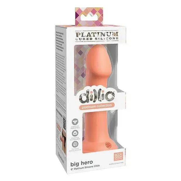 Dillio Platinum Dildos Dillio Platinum 6 Big Hero Silicone Dildo
