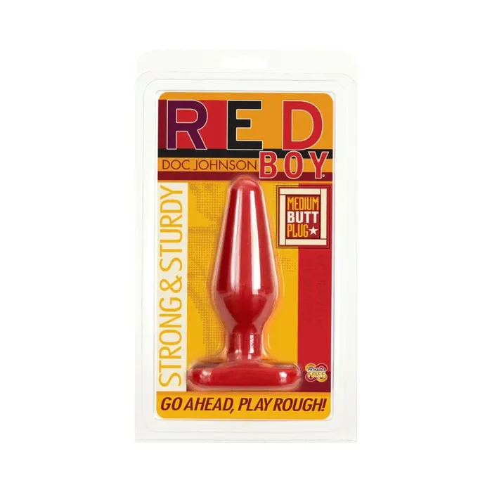 Doc Johnson Vibrators Red Boy Medium Red