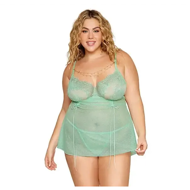 Dream Girl Lingerie Anal Eyelash Lace Babydoll Set Seafoam Osq Dream Girl Lingerie Anal Eyelash Lace Babydoll Set Seafoam Osq