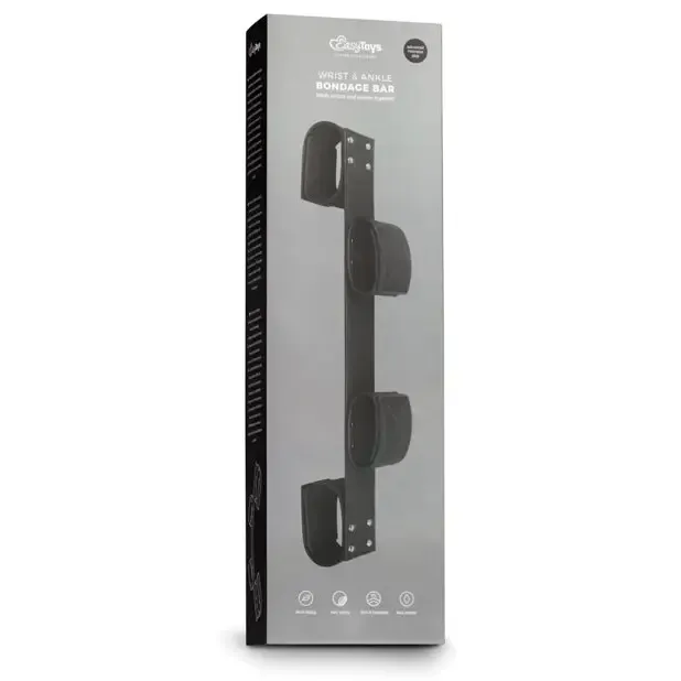 Easy Toys Wrist Ankle Bondage Bar Black ONEDC Couples