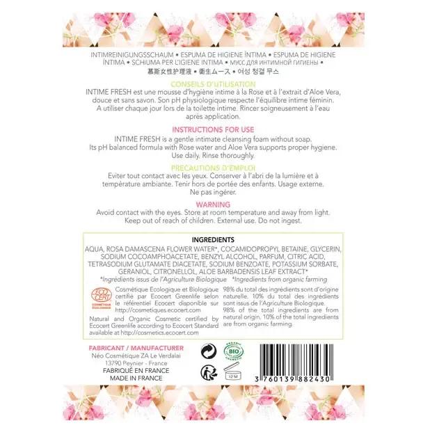 Exsens Vibrators Exsens Intime Fresh Intimate Cleansing Foam 53 oz Exsens Vibrators Exsens Intime Fresh Intimate Cleansing Foam 53 oz
