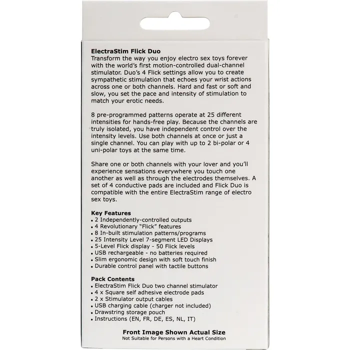 Female Sex Toys ElectraStim Flick Duo ElectroSex Stimulator Pack ElectraStim