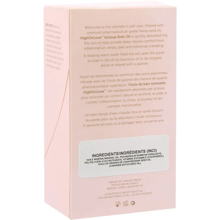 Female Sex Toys High On Love High On Love Sensual Bath Oil Lavender Honeybee