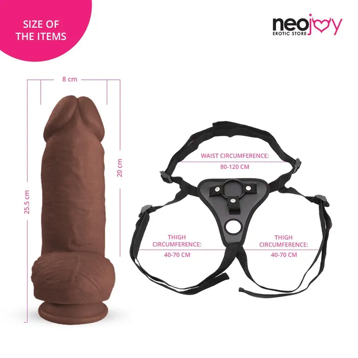 Female Sex Toys Neojoy Bigger Bad Boy Dildo With StrapOn Dong Pegging Sex Toy Brown 255cm 10 inch Neojoy Female Sex Toys Neojoy Bigger Bad Boy Dildo With StrapOn Dong Pegging Sex Toy Brown 255cm 10 inch Neojoy