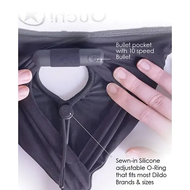 Female Sex Toys SHOTS AMERICA Shots Ouch Vibrating Strapon Brief