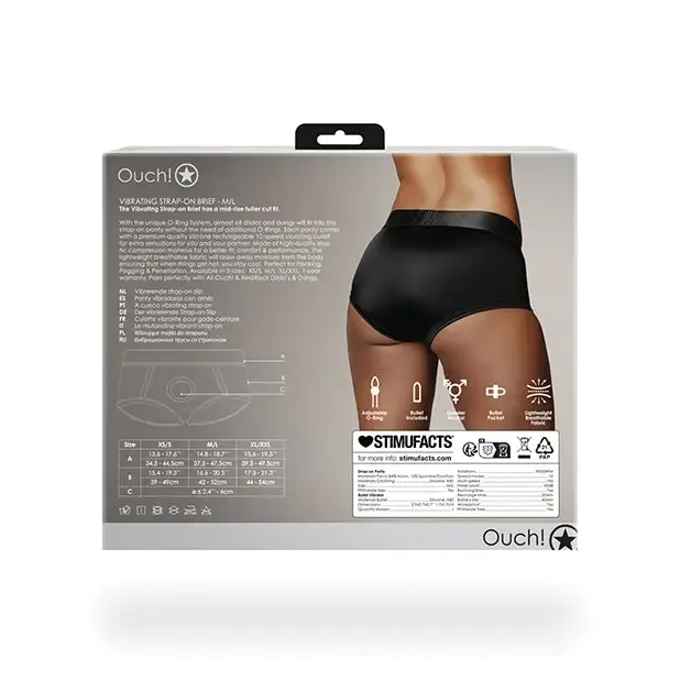 Female Sex Toys SHOTS AMERICA Shots Ouch Vibrating Strapon Brief
