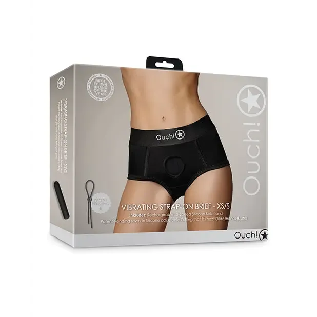 Female Sex Toys SHOTS AMERICA Shots Ouch Vibrating Strapon Brief