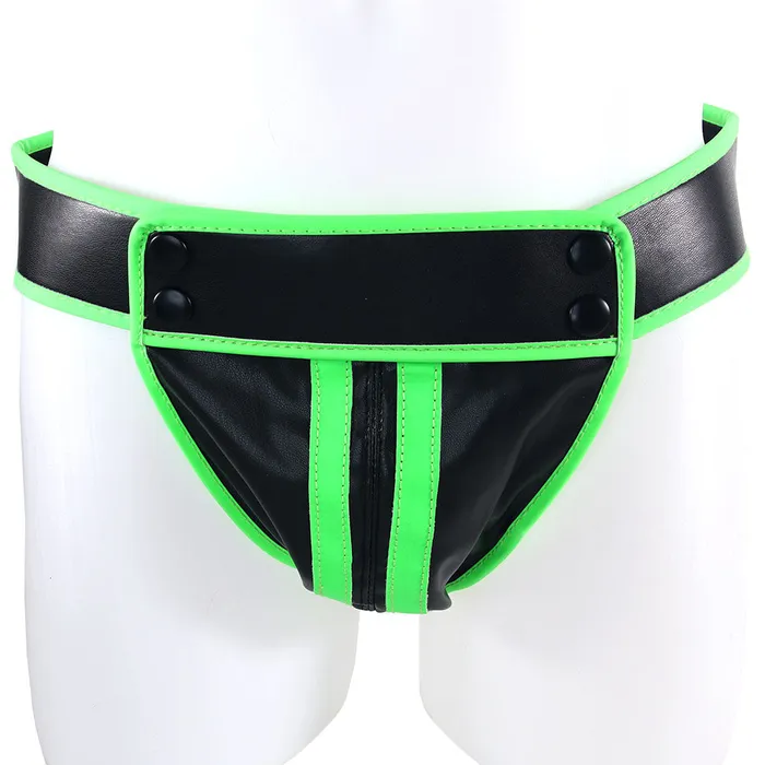 Female Sex Toys Shots Toys Ouch Glow In The Dark Striped Pouch Jock Strap XL Female Sex Toys Shots Toys Ouch Glow In The Dark Striped Pouch Jock Strap XL