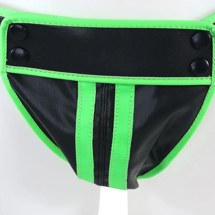 Female Sex Toys Shots Toys Ouch Glow In The Dark Striped Pouch Jock Strap XL Female Sex Toys Shots Toys Ouch Glow In The Dark Striped Pouch Jock Strap XL