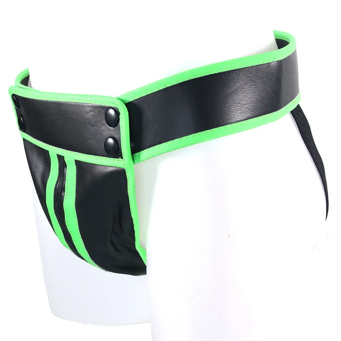 Female Sex Toys Shots Toys Ouch Glow In The Dark Striped Pouch Jock Strap XL Female Sex Toys Shots Toys Ouch Glow In The Dark Striped Pouch Jock Strap XL
