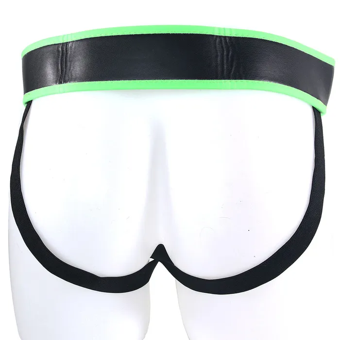 Female Sex Toys Shots Toys Ouch Glow In The Dark Striped Pouch Jock Strap XL Female Sex Toys Shots Toys Ouch Glow In The Dark Striped Pouch Jock Strap XL