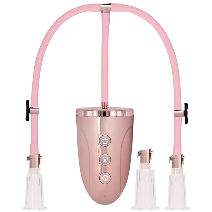 Female Sex Toys Shots Toys Pumped Rechargeable Clitoral Nipple Pump Set in Medium Female Sex Toys Shots Toys Pumped Rechargeable Clitoral Nipple Pump Set in Medium